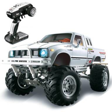 €168 with coupon for HG P407 1/10 2.4G 4WD Rally Rc Car for TOYATO Metal 4X4 Pickup Truck Rock Crawler RTR Toy – Black from BANGGOOD