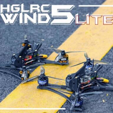 €275 with coupon for HGLRC Wind5 Lite 6S TrueX 5 Inch 208mm Zeus F722 MINI 3-6S Flight Controller 45A BLHeli_32 4 In 1 ESC 2207.5 Golden Yellow Motor RC FPV Racing Drone CADDX VISTA Version 1900KV Motor – TBS Crossfire Nano RX from BANGGOOD