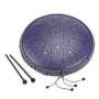 HLURU Steel Tongue Drum 13 inch 15 tone Drum Handheld Tank Drum Percussion Instrument Yoga Meditation