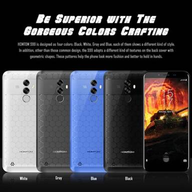 $129 with coupon for HOMTOM S99 4G Phablet – BLACK from GearBest