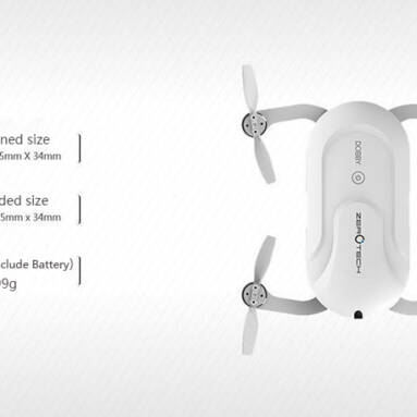 ZEROTECH Dobby Pocket Selfie Drone FPV mit 4K HD Kamera GPS Mini RC Quadcopter from RCMaster