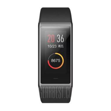 $36 with coupon for HUAMI AMAZFIT Heart Rate Smartband  –  BLACK from Gearbest