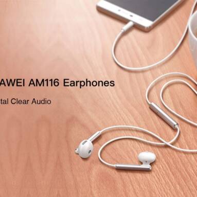 $3 with coupon for HUAWEI AM116 Earphones Half In-ear Answering Phone – GOLD from Gearbest
