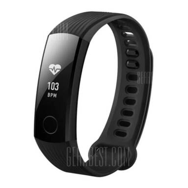 $27 with coupon for HUAWEI Band 3 Smartband  –  BLACK from GearBest