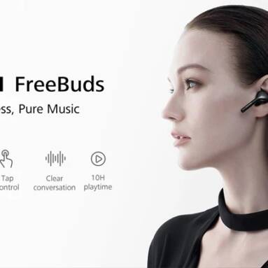 $183 with coupon for Original HUAWEI CM – H1 FreeBuds Earphone Bluetooth Touch Earphone – BLACK from GearBest