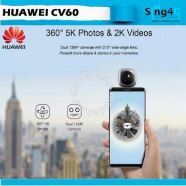 €26 with coupon for HUAWEI CV60 Cool Edition Panoramic Camera Lens 360° view for Smartphone from TOMTOP