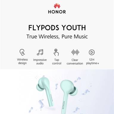 $54 with coupon for HUAWEI Honor FlyPods Youth AM-H1C TWS Bluetooth Earphones from GEARVITA