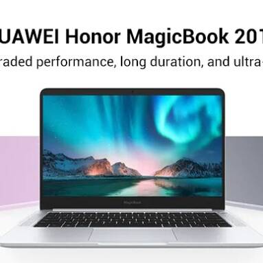 €664 with coupon for HUAWEI Honor MagicBook 2019 14.0 inch Laptop – Silver from GEARBEST