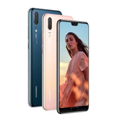 €469 with coupon for HUAWEI P20 4G Phablet Global Version – BLACK from GEARBEST