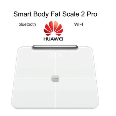 €77 with coupon for HUAWEI Smart Body Fat Scale 2 Pro 2021 bluetooth WiFi Fat Accurate Measurement Alarm Clock Health Sports Scale from BANGGOOD