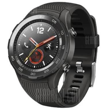 $269 with coupon for HUAWEI WATCH 2 4G Smartwatch Phone Chinese Version – BLACK from GearBest