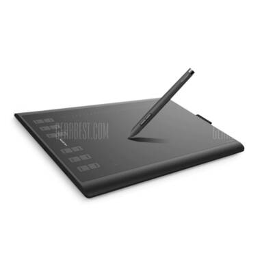 $61 with coupon for HUION New 1060 Plus 8192 Levels Digital Drawing Tablets  –  BLACK from GearBest
