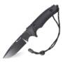 HX OUTDOORS Multifunctional Straight Fixed Blade Knife  -  BLACK