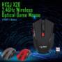 HXSJ X20 2400DPI 2.4GHz Wireless Optical Gaming Mouse - BLACK