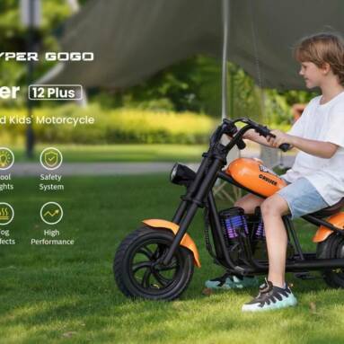 €349 with coupon for HYPER GOGO Cruiser 12 Plus Electric Motorcycle for Kids from EU warehouse GEEKBUYING