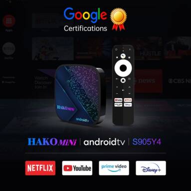 €58 with coupon for Hakomini TV Box Amlogic S905Y4 Quad core 4GB RAM 32GB from GEEKBUYING