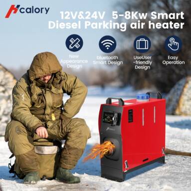 €110 with coupon for Hcalory HC-A03 2KW/5-8KW 12V 24V Parking Diesel Air Heater from EU warehouse BANGGOOD