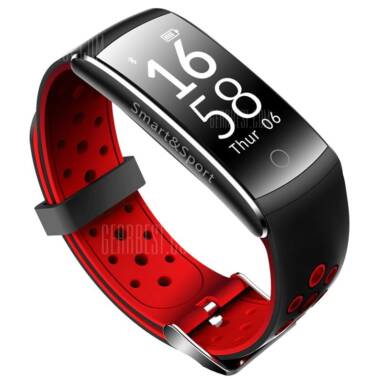 $21 with coupon for Heart Rate Multi-Functional Sports Bracelet  –  RED from GearBest