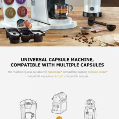 €81 with coupon for HiBREW H1A 4 in 1 Multiple Capsule Coffee Maker from EU warehouse GEEKBUYING