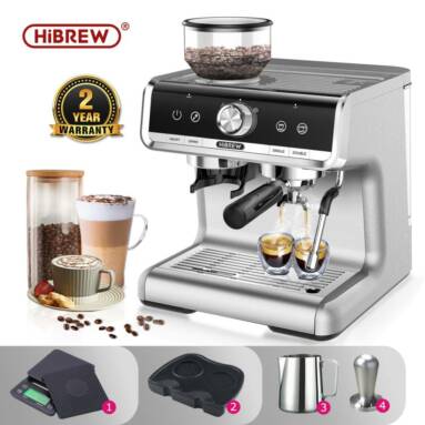 €325 with coupon for HiBREW H7 Barista Pro 19Bar Bean to Espresso,Cafetera Commercial Level Coffee Machine with Full Kit for Cafe Hotel Restaurant from EU warehouse BANGGOOD