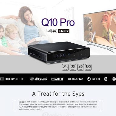 138 € s kuponom za Himedia Q10 Pro Android 7.0 Hi3798CV200 4K HDR 2GB / 16GB TV BOX 802.11AC WIFI 1000M LAN Dolby DTS-HD 3D Blu-ray 3.5 ″ SATA HDD Bluetooth Media Player EU WAREHOUSE od GEEKBUYING