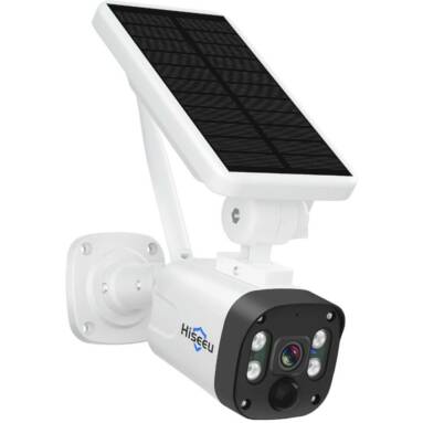 €56 with coupon for Hiseeu 3MP Wireless Security Camera System Solar Camera from EU CZ warehouse BANGGOOD
