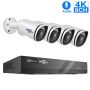 Hiseeu 4K 8MP 8CH NVR POE IP Security Surveillance Camera System Kit Set