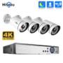 Hiseeu 4K UHD 4CH 8MP PoE Security Camera Kit