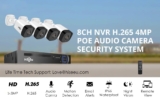 €209 with coupon for Hiseeu 4Pcs POE H.265+ Security IP Cameras 8CH 5MP NVR Camera System Support Audio Night Vision 10m IP66 Waterproof Onvif from BANGGOOD