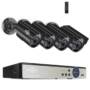 Hiseeu 8CH 5MP AHD DVR 4PCS CCTV Camera Security System Kit