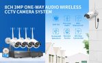 149 € med kupong för Hiseeu 8CH Wireless NVR 4 PCS 3MP CCTV system kit Outdoor IR Night Vision IP Wifi Kamera Säkerhetskameror Övervakning från EU-lager GSHOPPER