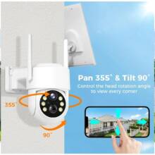 €51 with coupon for Hiseeu WTD714 4MP 2K HD Solar PTZ WiFi Security Camera from BANGGOOD