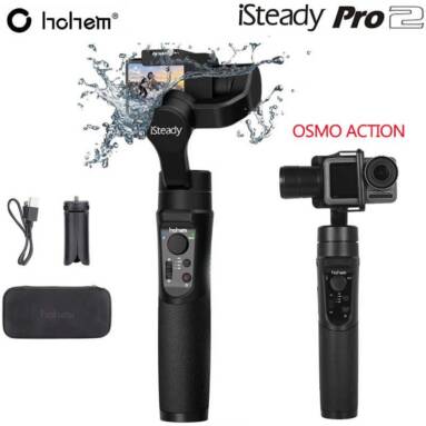 €67 with coupon for Hohem iSteady Pro 2 Gimbal Upgraded 3 Axis Handheld Camera Stabilizer for GoPro 8/7/6 OSMO ALL Action Cameras from BANGGOOD