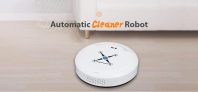 $ 18 med kupon til Home Smart Ultratynd lille opladningsfejerobot - MILK WHITE fra GearBest