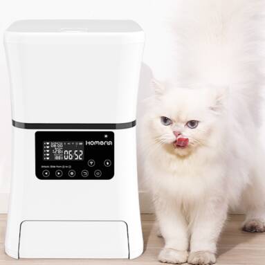 €115 with coupon for HomeRun PF05WD-T 5L Pet Smart Feeder Dual Mode System Infared Sensor Remoted Feeding Automatic Food Dispenser with Wi-Fi From XiaoMi Eco-system from BANGGOOD