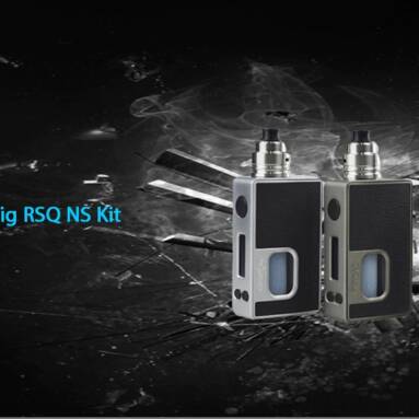 $41 with coupon for Hotcig RSQ NS Kit Supporting 1pc 18650 Battery – BLACK from GearBest