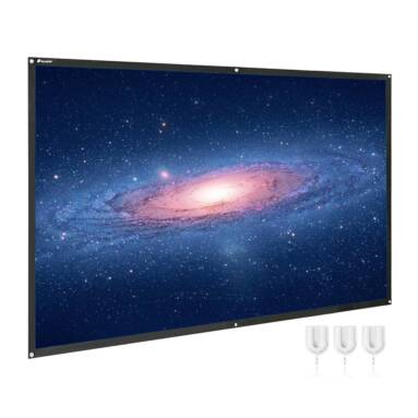 $31 with coupon for Houzetek Projector Screen 100 inch from Gearbest