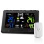 Houzetek S657 Color Weather Station Forecast Temperature Humidity Monitor  -  PLUG TYPE C  BLACK