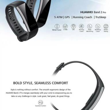 $35 with coupon for Huawei Band 2 Pro GPS Sports Smart Bracelet from GearBest