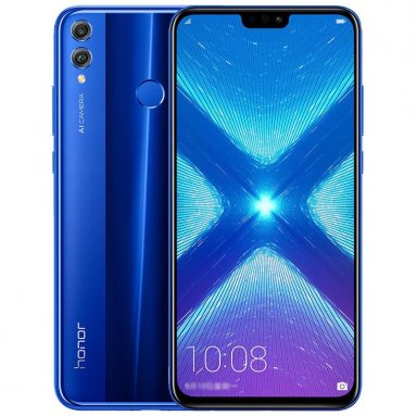 € 160 dengan kupon untuk Huawei Honor 8X Versi Global 6.5 inci 4GB RAM 128GB ROM Kirin 710 Octa core 4G Smartphone - Biru EU SPANYOL GUDANG dari BANGGOOD