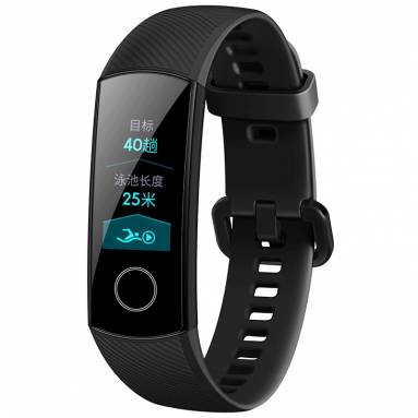 €9 with coupon for Huawei Honor Band 4 0.95 AMOLED 2.5D Smart Watch Bracelet – Black from BANGGOOD