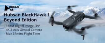 €454 with coupon for Hubsan BlackHawk1 Beyond Edition RC Drone Quadcopter RTF – Two Batteries from BANGGOOD