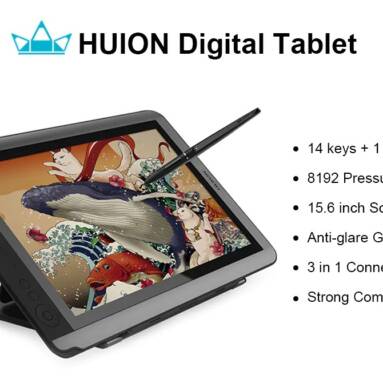 $329 with coupon for Huion Kamvas GT – 156HD V2 15.6 inch Digital Tablet with 8192 Pressure Sensitivity from GearBest