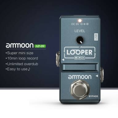 58% OFF Ammoon AP-09 electric guitar single effect,limited offer $23.99 from TOMTOP Technology Co., Ltd