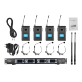 $8 OFF ammoon 4T Professional 4 Channel UHF Wireless Headset Microphone System,free shipping $107.99 (Code:MAIKE8) from TOMTOP Technology Co., Ltd