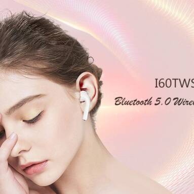 $19 with coupon for I60 TWS Bluetooth 5.0 Wireless Earphone from GEARBEST