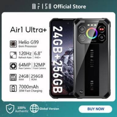 €238 with coupon for IIIF150 Air1 Ultra+ Rugged Smartphone 24GB 256GB from GSHOPPER