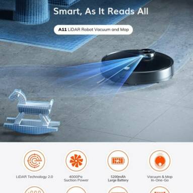 €275 with coupon for ILIFE A11 Robot Vacuum Cleaner from EU warehouse GEEKBUYING