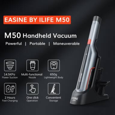 €33 with coupon for ILIFE M50 Handheld Car Vacuum Cleaner from EU warehouse GEEKBUYING