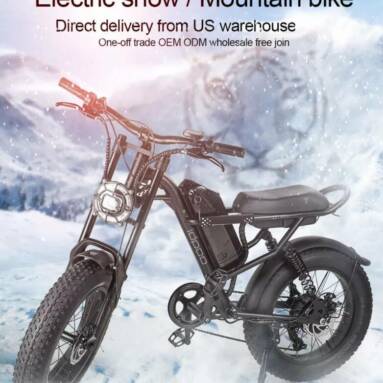 €983 with coupon for IM-J1 Fat Tires Electric Bicycle from EU CZ warehouse BANGGOOD